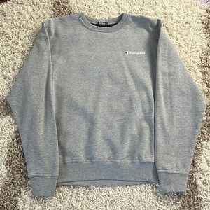 GREY CHAMPION CREWNECK!